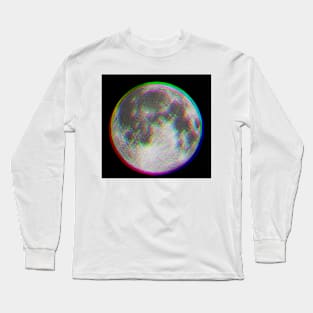 Glitch Moon Long Sleeve T-Shirt